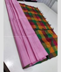 Rose Pink and Orange color soft silk kanchipuram sarees with All over Design-KASS0000585