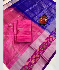Pink and Purple color Uppada Tissue handloom saree with uppada pattu sarees design -UPPI0000220