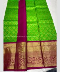 Parrot Green and Magenta color kanchi Lehengas with All over Buttas Design-KAPL0000167