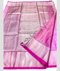 Rose Pink and Pink color venkatagiri pattu sarees with all over jari design -VAGP0001132