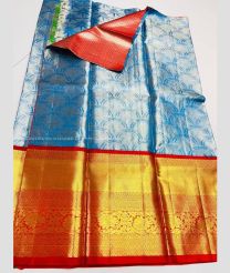 Blue and Red color kanchi Lehengas with Jari Border Design-KAPL0000060