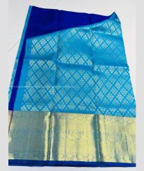 Aqua Blue and Royal BLue color kanchi Lehengas with Jari Border Design-KAPL0000062