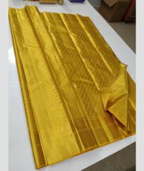 Golden and Yellow color kanchi pattu sarees with kerala model design -KANP0013987