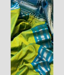 Green and Blue Ivy color gadwal sico sarees with all over checks design -GAWI0000934