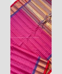 Rani Pink and Purple color gadwal sico handloom saree with Kaddy Border Design-GAWI0000424