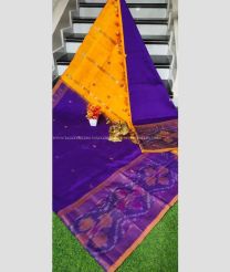 Purple and Mango Yellow color Tripura Silk sarees with all over buttas design -TRPP0008758