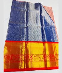 Blue and Red color kanchi Lehengas with Jari Border Design-KAPL0000064