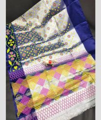 Navy Blue and Pink color Uppada Tissue handloom saree with All over Printed Design-UPPI0000346