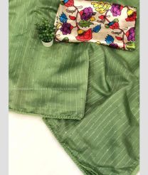 Lite Green and Cream color Organza sarees with All over Sequence Work Design-ORGS0003337
