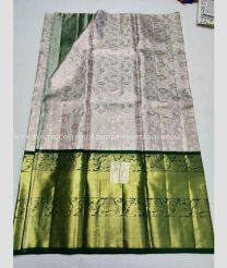 Half White and Black color kanchi Lehengas with Jari Border Design-KAPL0000071
