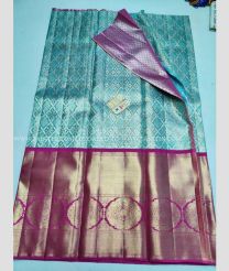 Sky BLue and Pink color kanchi Lehengas with Jari Border Design-KAPL0000078