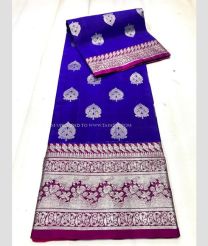 Pink and Royal Blue color venkatagiri pattu sarees with all over buttas design -VAGP0001177