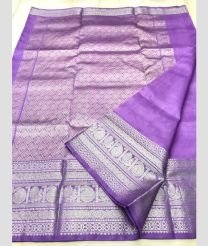 Lavender and Silver color venkatagiri pattu sarees with all over buttas design -VAGP0001222