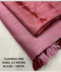 Red color silk sarees with Plain Design-SILK0011348