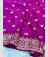 Pink and Cream banarasi sarees with All over Buttas design