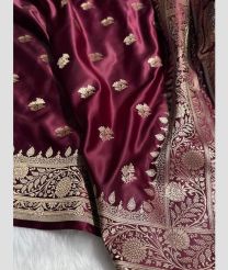 Scarlet and Cream banarasi sarees with All over Buttas design