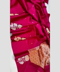 Pink and Golden banarasi sarees with All over Buttas design