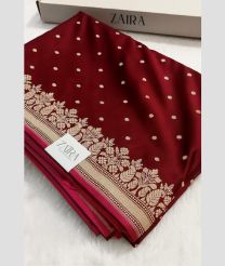 Crimson and Pink banarasi sarees with All over Buttas design