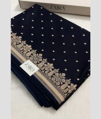 Charcoal  Black and Cream banarasi sarees with All over Buttas design
