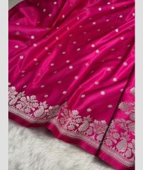 Pink and Cream banarasi sarees with All over Buttas design
