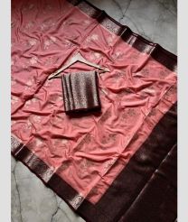 Watermelon Pink and Maroon banarasi sarees with All over Meenakari design