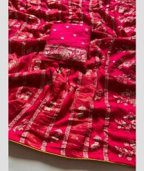 Pink and Golden banarasi sarees with All over Buttas design