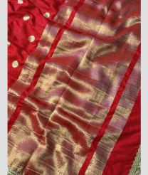 maroon and brown colour banarasi sarees with All over Buttas design