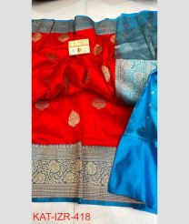 magenta colour banarasi sarees with All over Buttas design