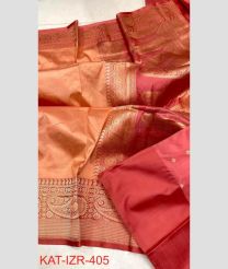 pink colour banarasi sarees with All over Buttas design