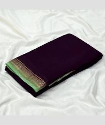 purple colour banarasi sarees with Plain design