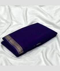 blue colour banarasi sarees with Plain design