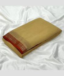 grey colour banarasi sarees with Plain design