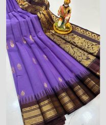 light blue colour gadwal cotton sarees with temple border design