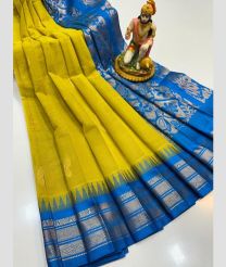 olive green colour gadwal cotton sarees with temple border design