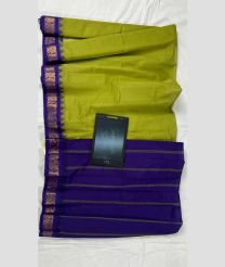 green and blue colour gadwal cotton sarees with Plain design