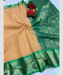 pink colour gadwal cotton sarees with All over Checks design