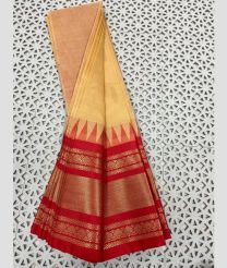 pink colour gadwal cotton sarees with Plain design