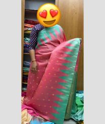 Bean Red and Aquamarine gadwal pattu sarees with temple Kuttu border design