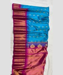 Blue and Magenta gadwal pattu sarees with Jari Border design