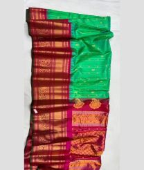 Aquamarine and Magenta gadwal pattu sarees with Jari Border design