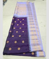 Purple and Lavender gadwal pattu sarees with All over Buttas design