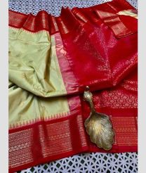 magenta and sand colour gadwal pattu sarees with Temple Border design