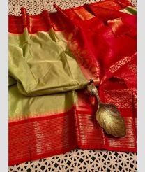 sand and maroon colour gadwal pattu sarees with Temple Border design