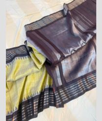 olive and gray colour gadwal pattu sarees with temple Kuttu border design