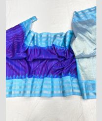 blue and sku blue colour gadwal pattu sarees with temple Kuttu border design