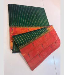 green and magenta red colour gadwal pattu sarees with All over Lines design