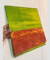 olive and magenta colour gadwal pattu sarees with All over Lines design