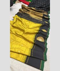 olive green colour gadwal pattu sarees with All over Buttas design