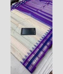 grey colour gadwal pattu sarees with All over Lines design
