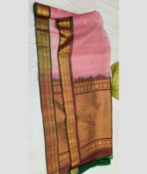 Baby Pink and Maroon gadwal sico sarees with All over Buttas design